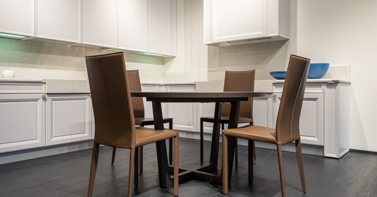 Should I tip in-room dining in US? How and how much? - Empty dining table in modern light kitchen