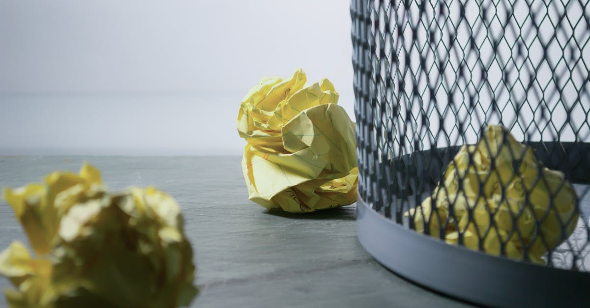 Singapore visa was rejected [closed] - Focus Photo of Yellow Paper Near Trash Can