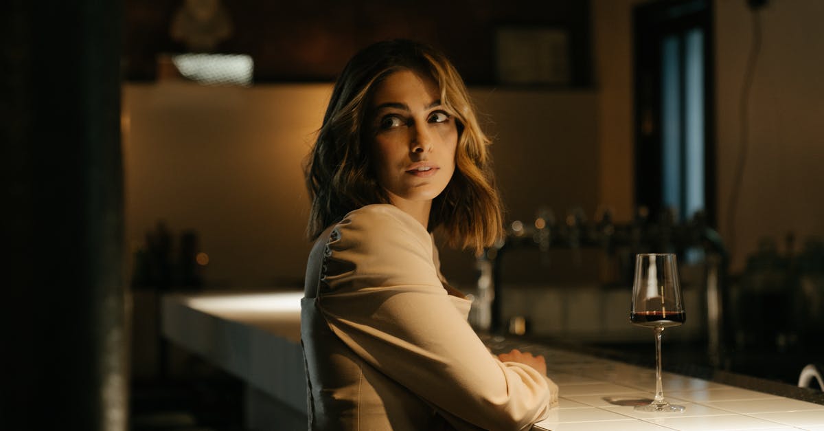 Single entry visa with stop-over - Woman in Gray Long Sleeve Shirt Sitting on Bar Seat