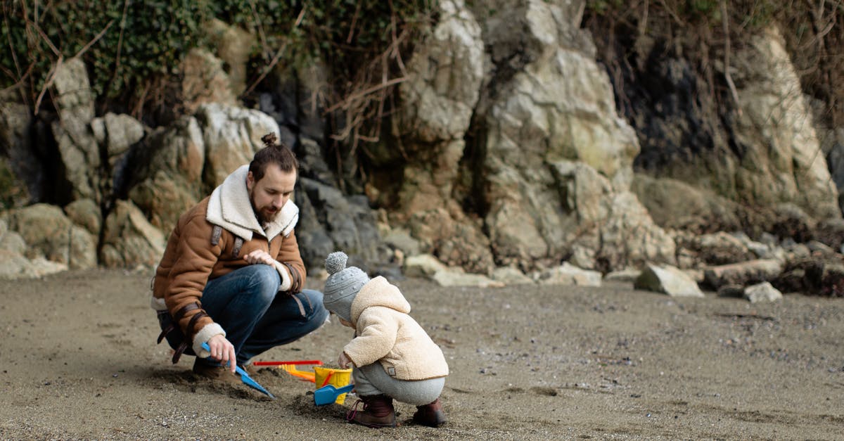 Single-entry visa with multiple trips in short time [duplicate] - Father and kid playing with toys on sandy beach