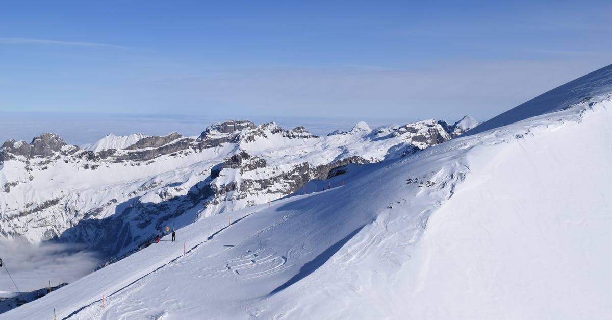 Ski touring in Iceland - White Snows on Mountain at Daytime