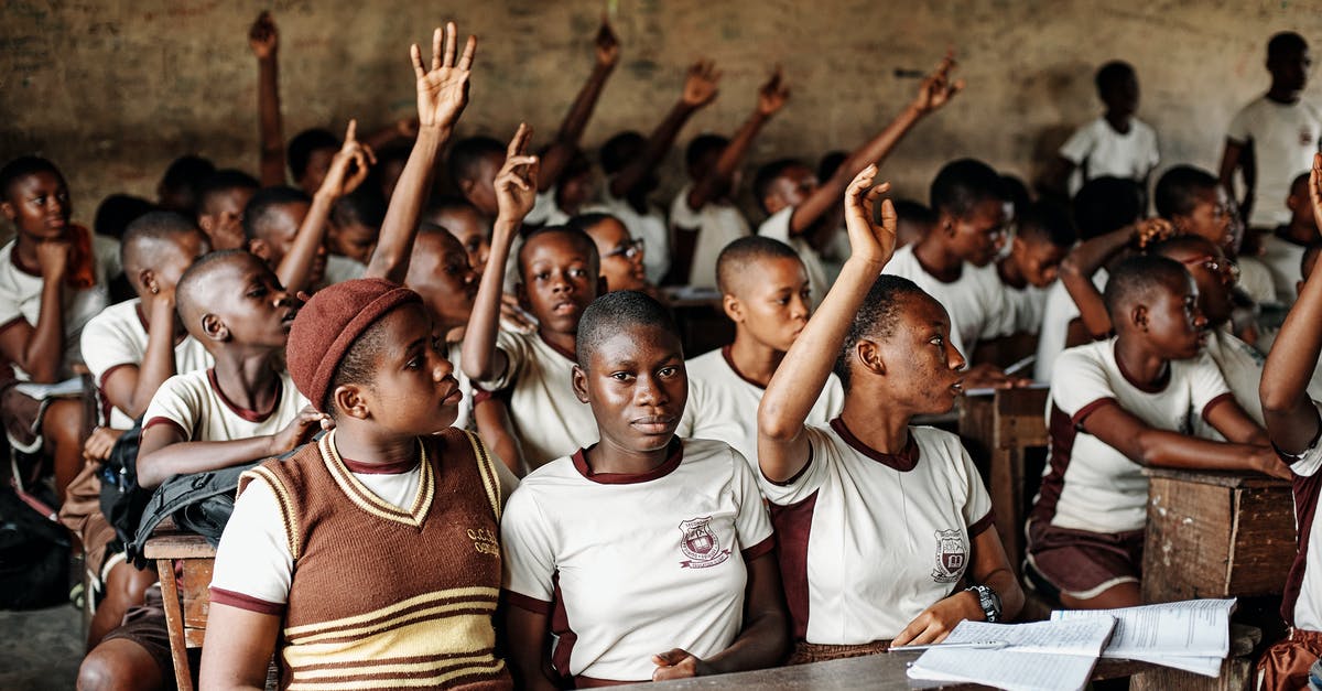 South Africa for students [closed] - Students with Hands Raised