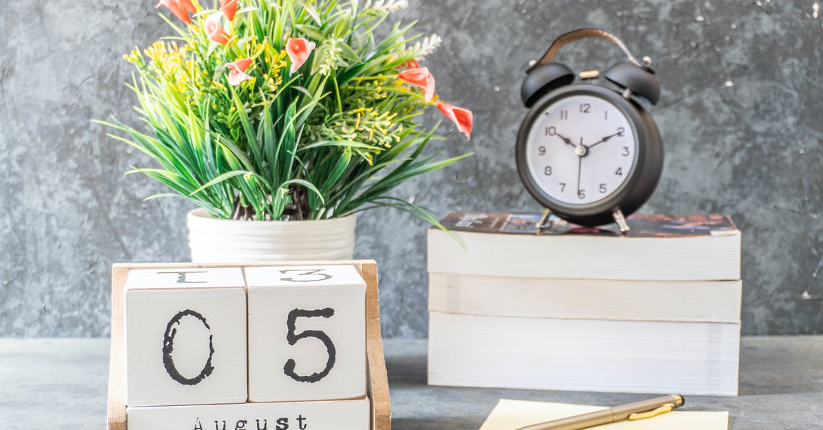 spent 5 months and 10 days on b2 visa [closed] - Close-Up Shot of a Black Alarm Clock beside a Calendar