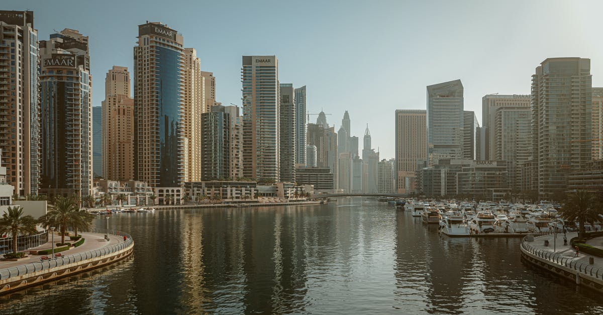 Square donuts in Dubai - View on Dubai Marina