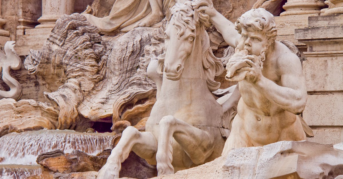 Staying longer in Italy - Sculptures of A Trevi Fountain 