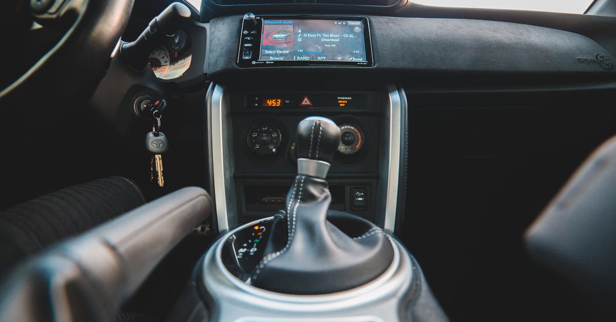 Stick deodorant through airport security - Gear stick inside modern vehicle