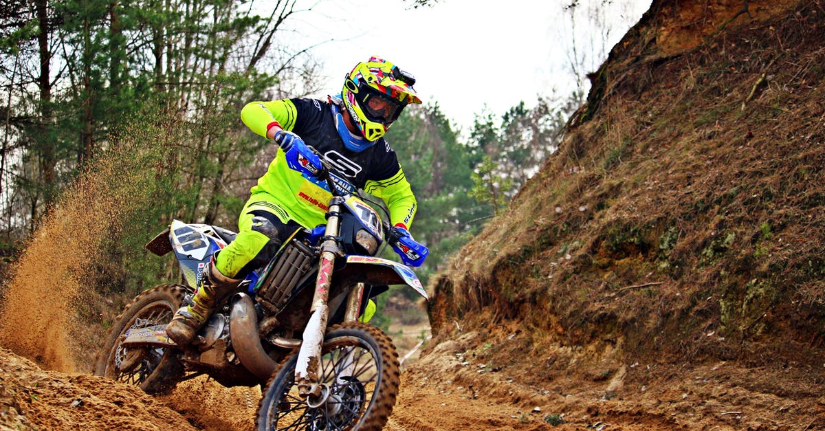 St.Pancras to King's Cross - Man Riding Blue and White Dirt Bike