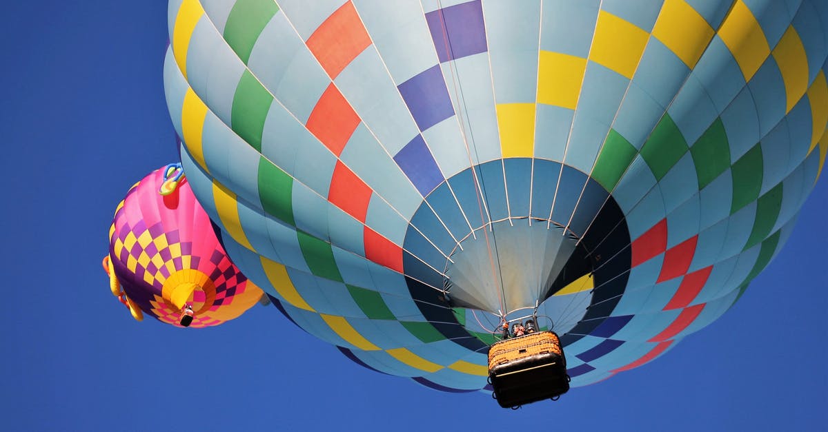 Strange flight pattern - right now BA0213 - Blue and Multicolored Hot Air Balloon Under Blue Sky