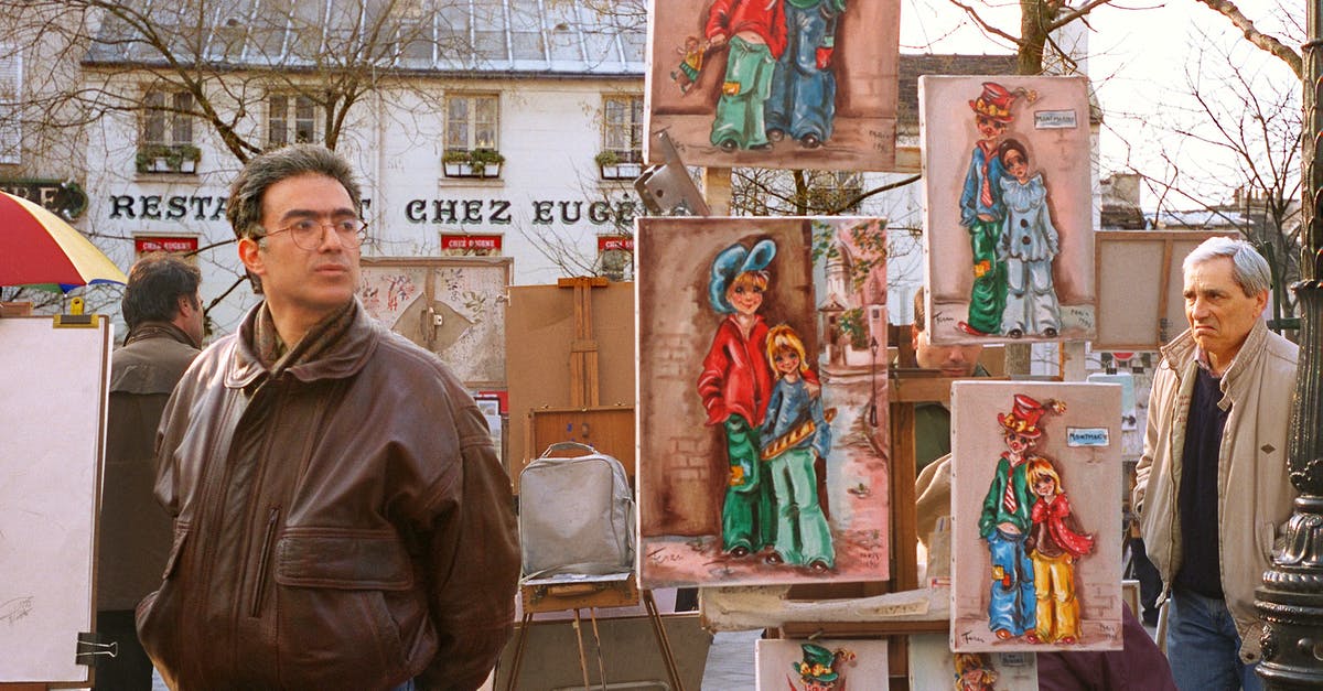 Strange looking region of France on Google Maps - Paintings Display on the Street