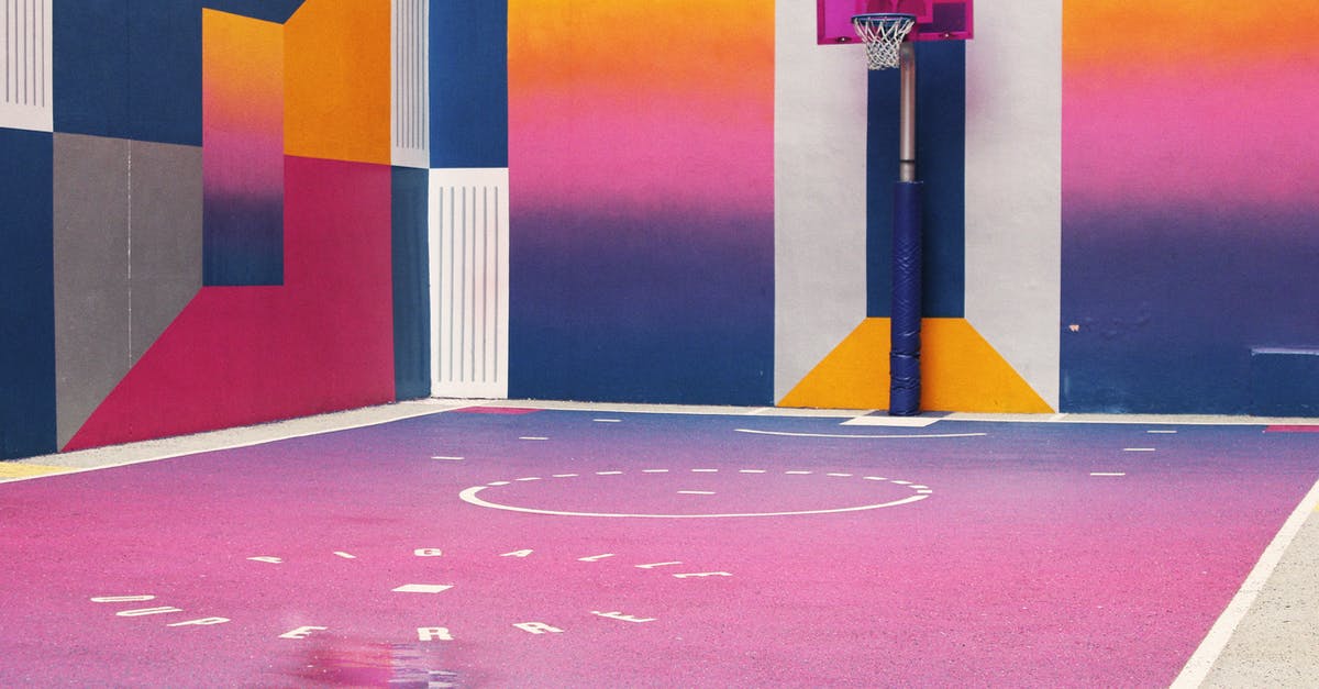 Strange looking region of France on Google Maps - Photo of Multi Colored Basketball Court