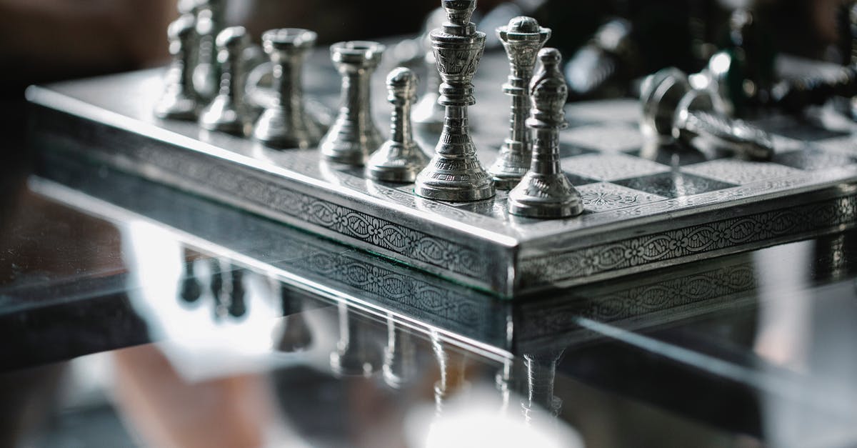 Strategy to improve seats on a flight? - Metal carved chess board with set pieces