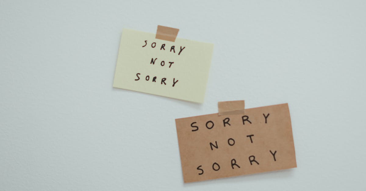 Stuck without toilet paper while travelling - what is the best approach? - Paper Taped to a Wall with Writing on It Saying Sorry Not Sorry 