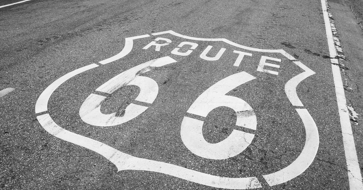 Suggestion for routes from California to Italy? [closed] - A Route 66 Sign on the Road in Anaheim, California, USA