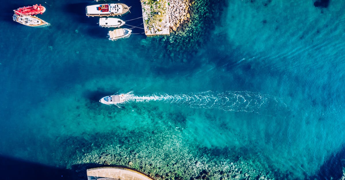 Summer Sea Travel from Dubrovnik to Split - Aerial Photography of Boats in the Sea