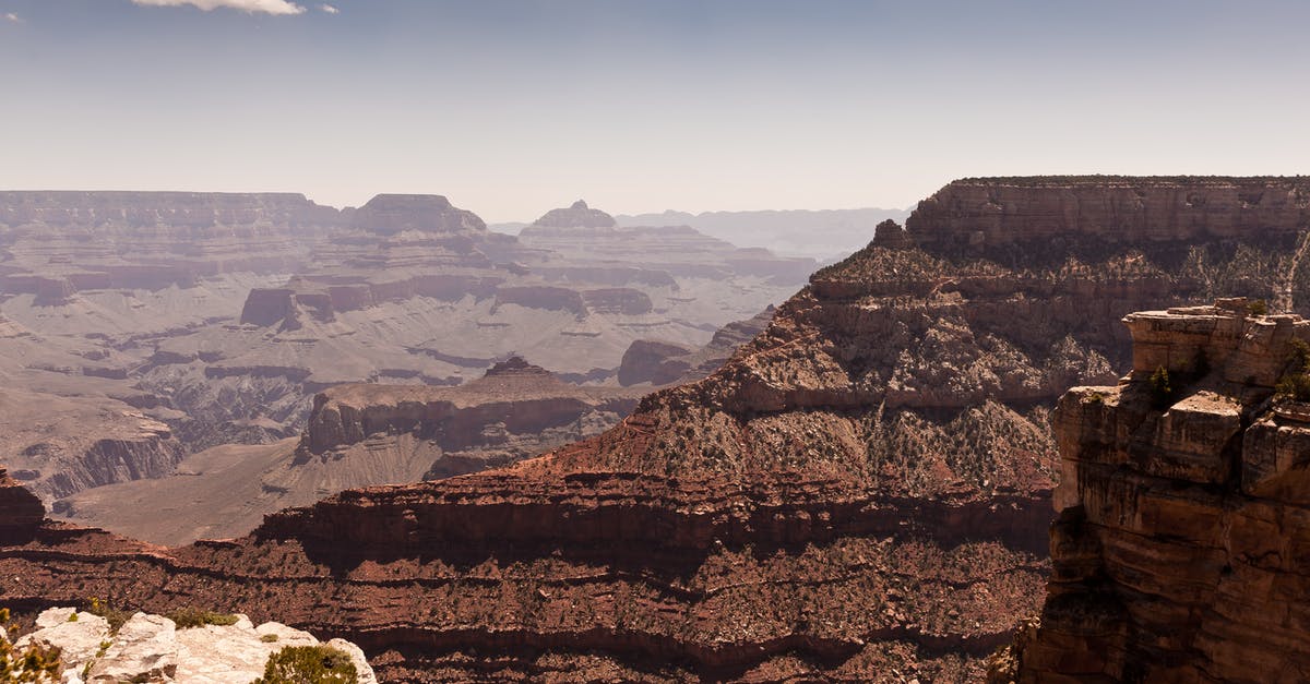 Sunrise/sunset photographic opportunities at the Grand Canyon - Grand Canyon Under Blue and White Cloudy Sky