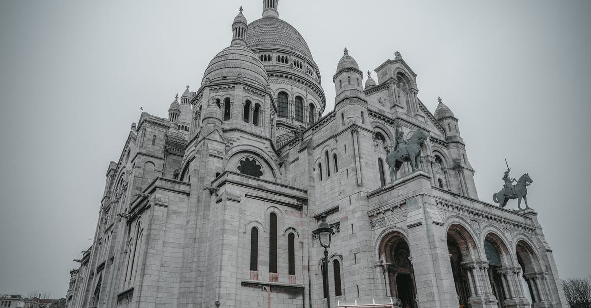 Switzerland and Paris tour query - Grayscale Photography of Sacred Heart of Montmartre Basilica in Paris, France