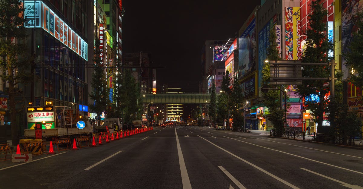 Sydney to Tokyo Narita - Cars on Road in City during Night Time