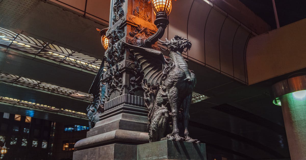 Sydney to Tokyo Narita - Black Statue of Man Holding Book