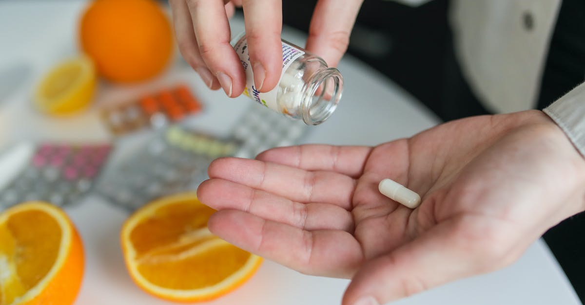 Taking prescription medication on carry on luggage - Person Taking Pill