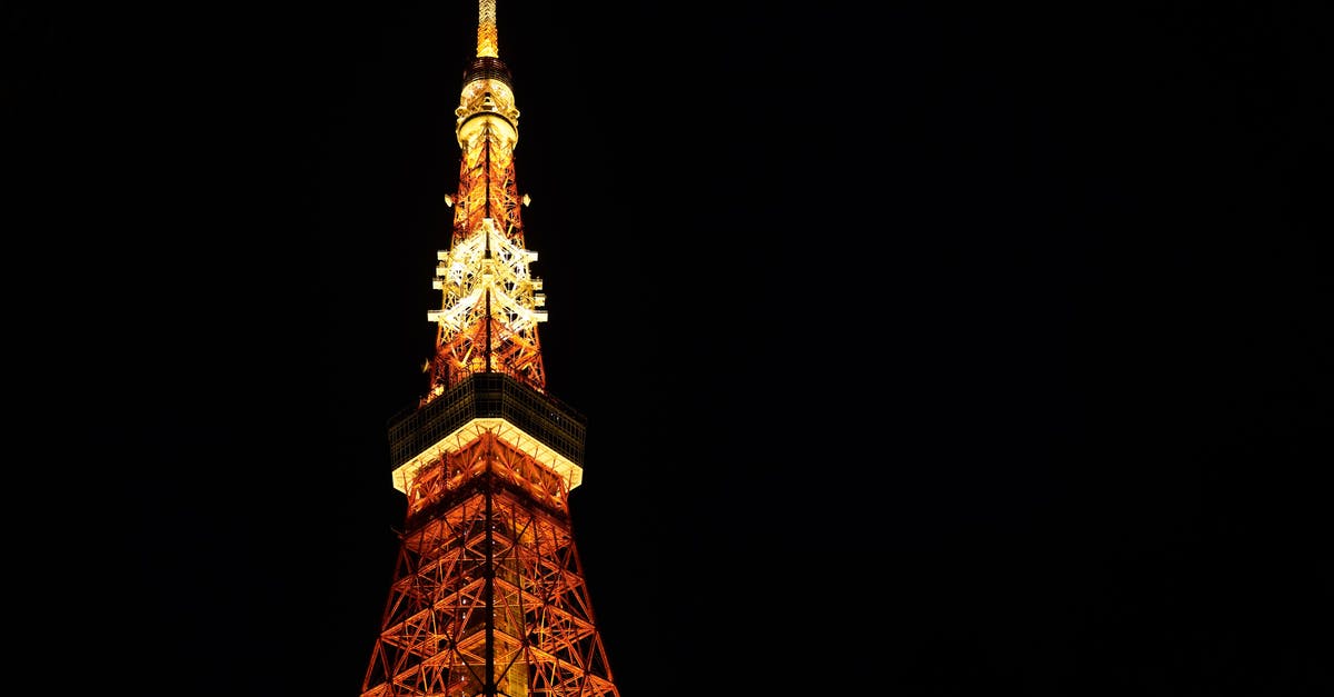 Tax exemption in Tokyo - Eiffel Tower With Lights during Night Time