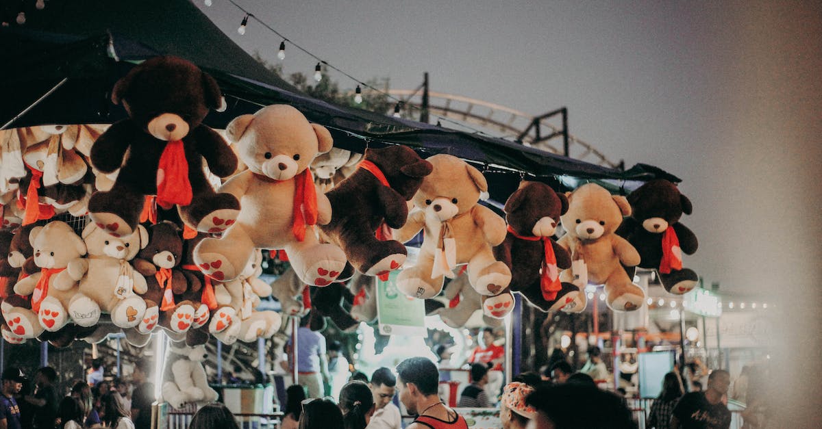 Temporary exhibitions in Helsinki before christmas - People Gathering in a Street With Animal Plush Toys