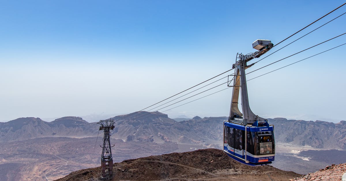 Tenerife South Airport to Teide - Blue Cable Car 