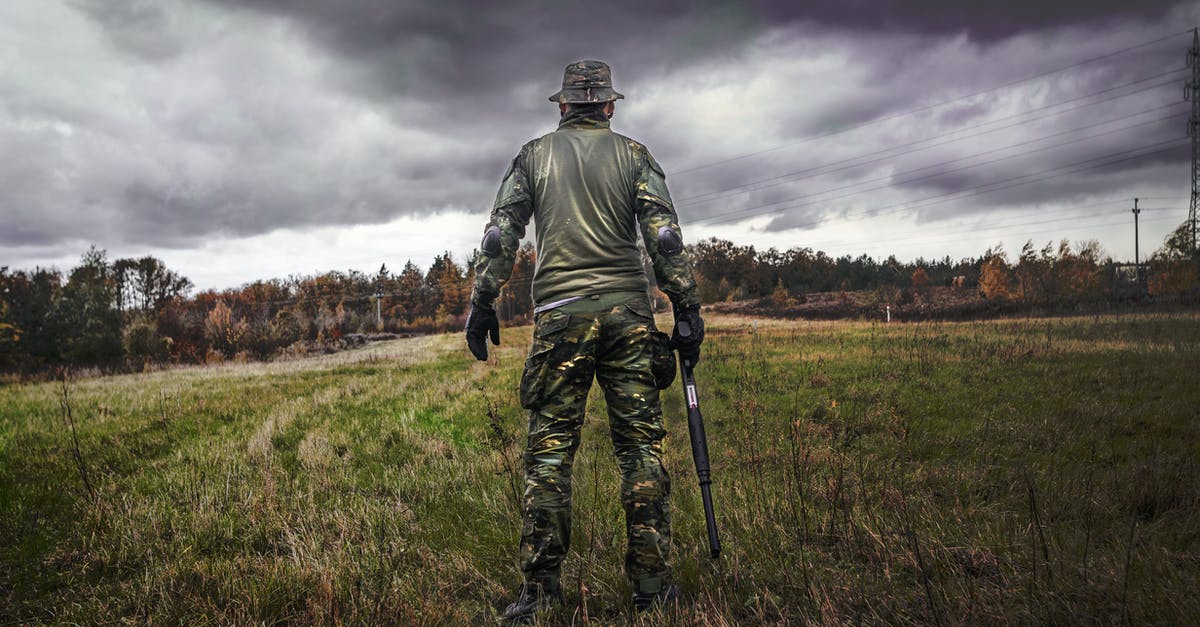 Texas gun laws - can an overseas visitor buy ammunition? - Man in Camouflage Suit Holding Shotgun