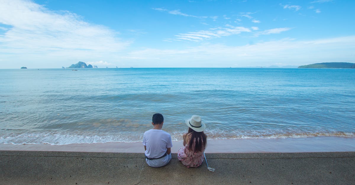 Thailand in October - Weather - Man and Woman Sitting on Seashore