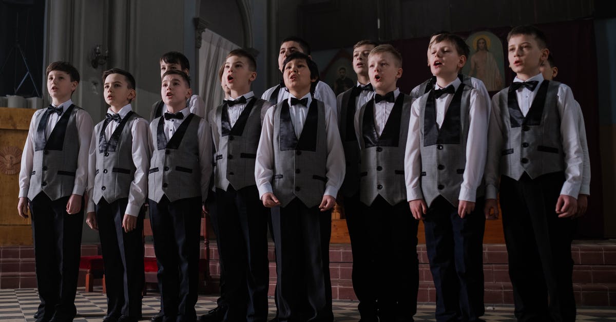 The boys of the NYPD choir, singing Galway Bay? - Boys Singing Together inside the Church