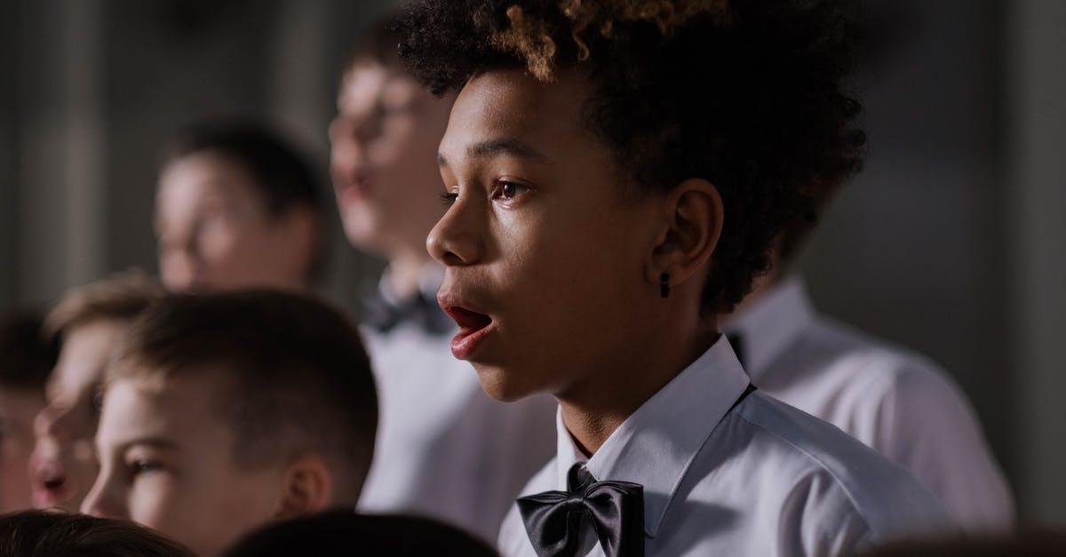 The boys of the NYPD choir, singing Galway Bay? - A Boy Singing in a Choir