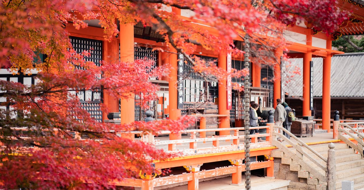 Theme parks about Japan outside of Japan - Photo Of People Standing On Temple