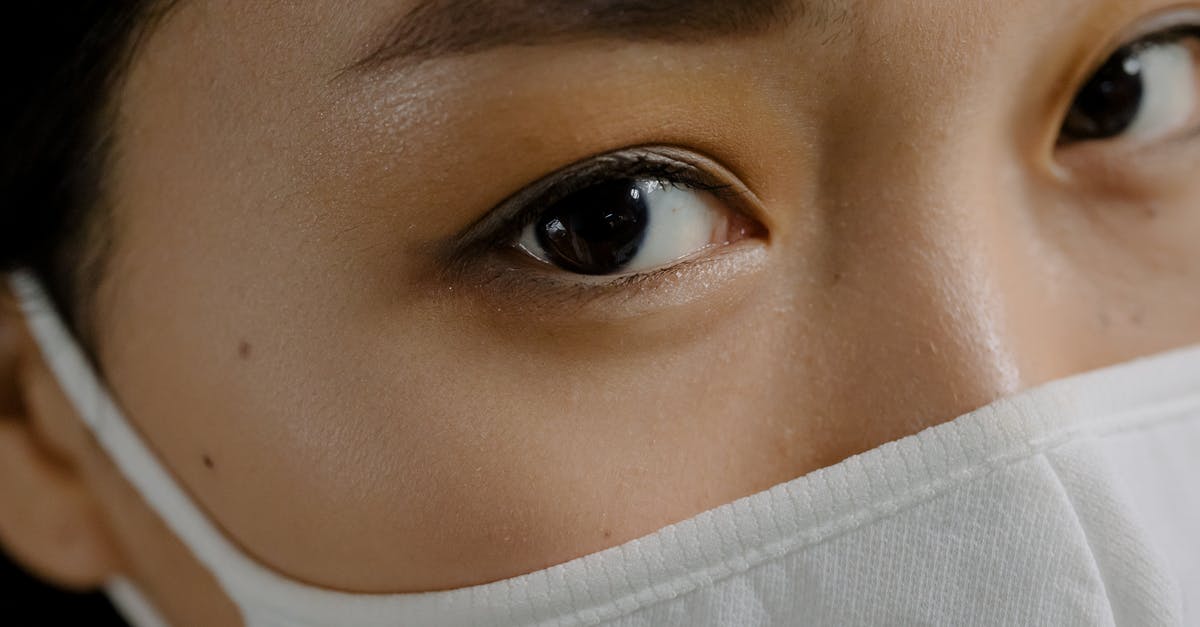 Tibet: Safe for Traveling? [closed] - Crop woman with brown eyes in mask