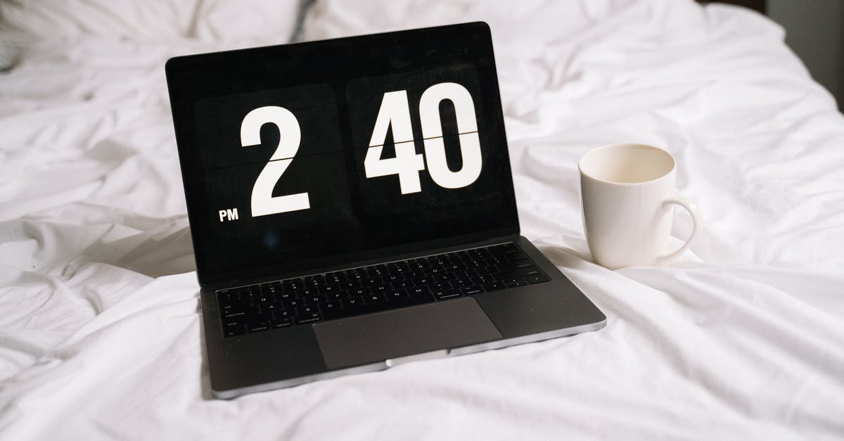 Time left on an ESTA [duplicate] - Black and Silver Laptop Computer Beside White Ceramic Mug on White Textile