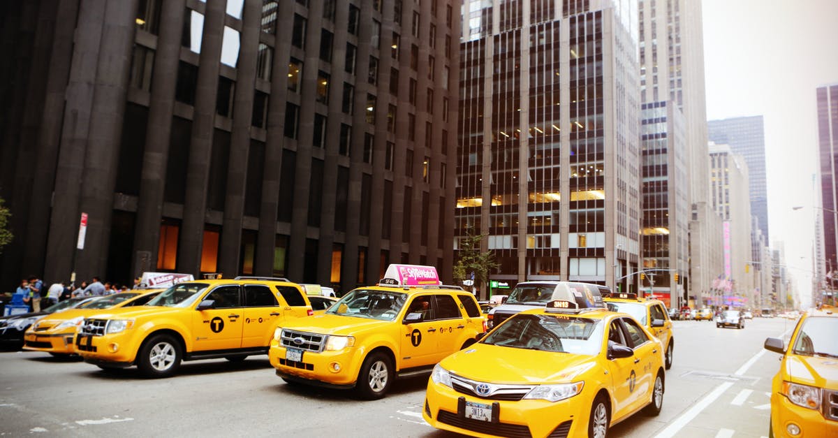 Tipping Etiquette for NYC Taxis - Yellow Vehicles at the Street