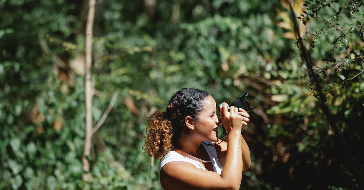 Tourist visa to enter, and stay using work visa [closed] - Positive ethnic woman taking photos in lush forest