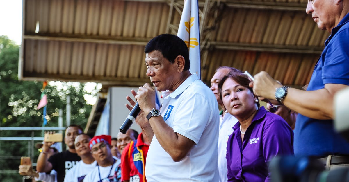 Tours of Taiwanese elections for English-speakers - Rodrigo Duterte on Stage