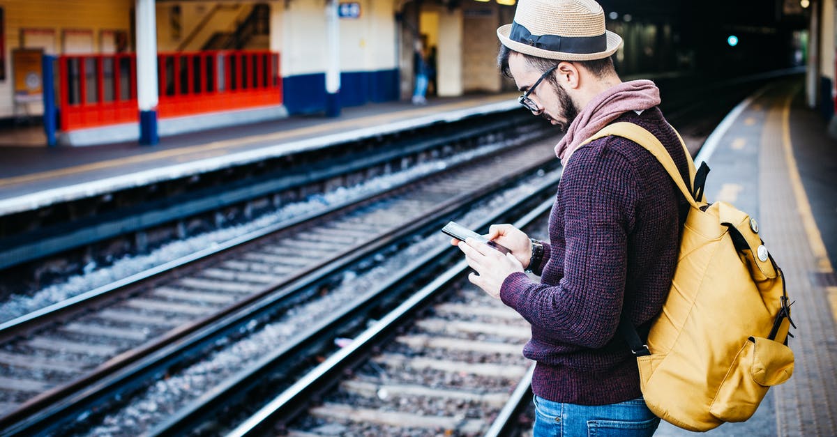 Train tickets on phone on Swiss Federal Railways? - Man in Brown Hoodie Standing in Front of Train Railway