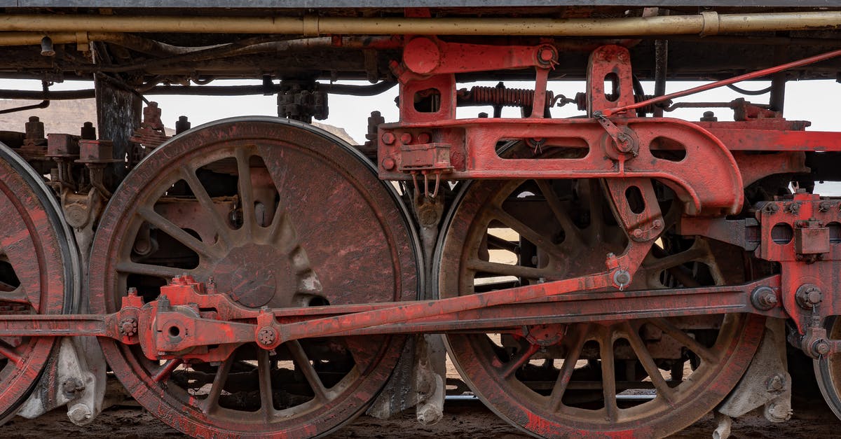 Train with stopover in France [closed] - Red and Black Train Wheel