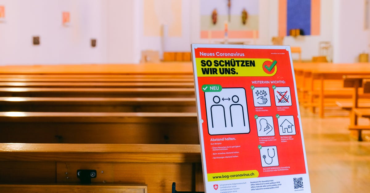 Transavia and Vueling lugages rules - Warning Sign in Church