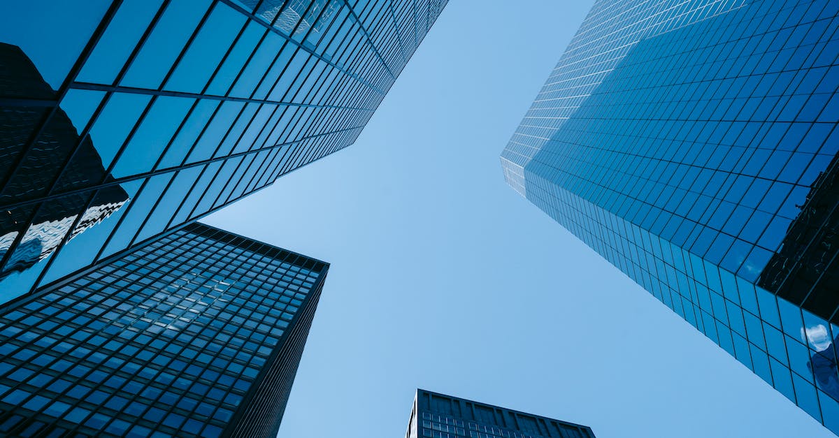 Transfer from Fiumicino Aeroporto to the City Center - Modern skyscrapers against blue sky