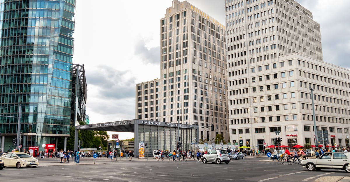 Transfer from Tegel Berlin to city center - Cars on Road Near High Rise Buildings