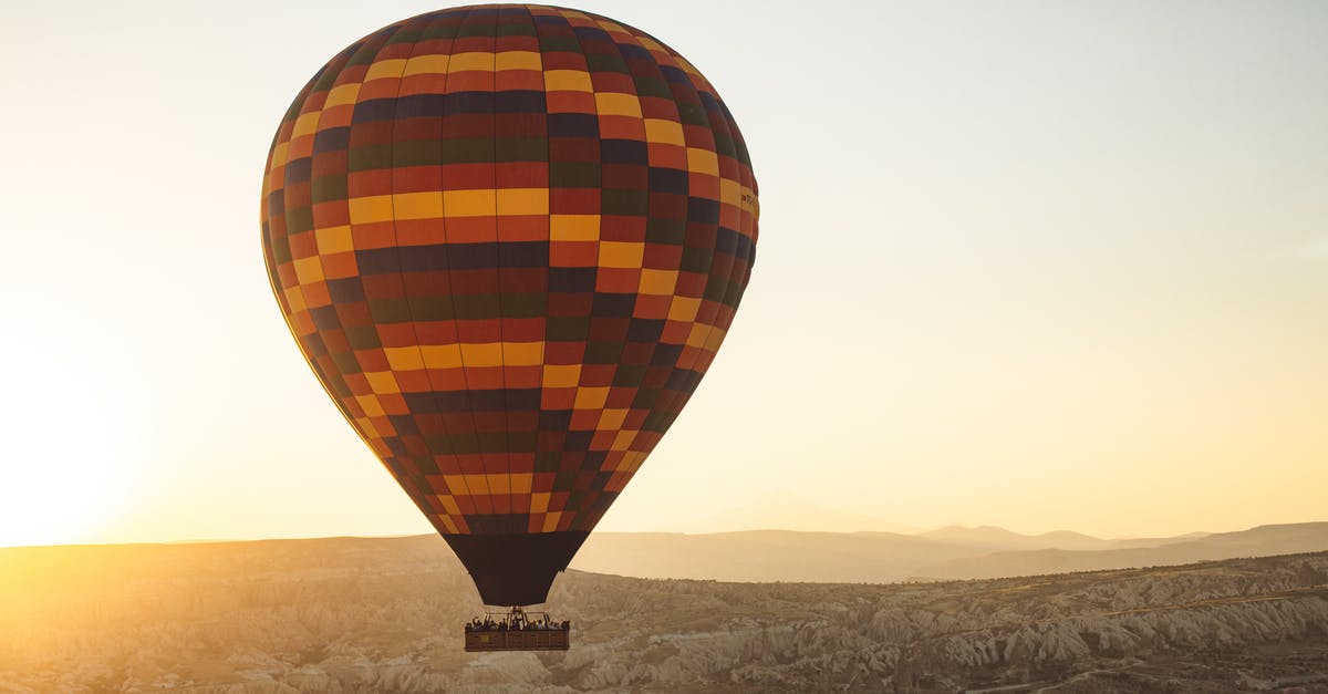 Transit in Turkey - Red Yellow and Black Hot Air Balloon