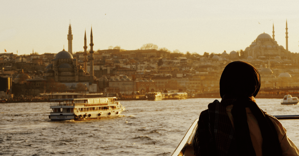 Transit visa at Istanbul, Turkey - Person in Black Hoodie on Boat