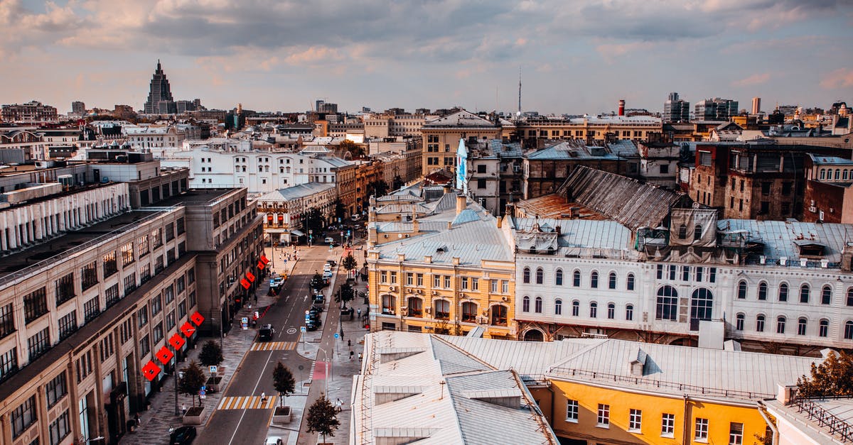 Transit visa at Moscow - Birds Eye View of a Street in Moscow