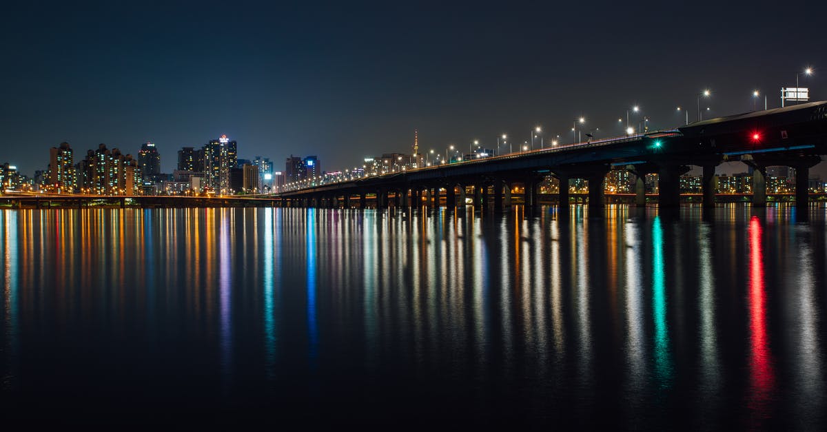 Transit Visa Canadian PR travel documents in South Korea - Lighted Buildings during Nighttime