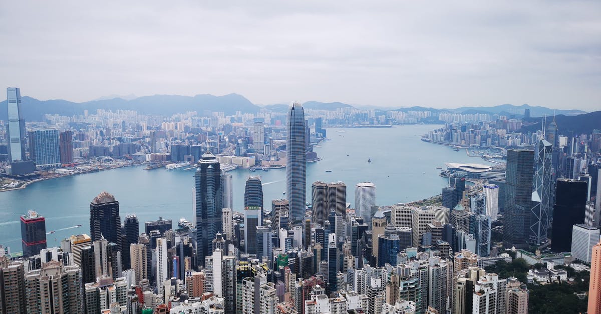 Transit visa for 6.5 hour layover Hong Kong - Aerial View of City Buildings