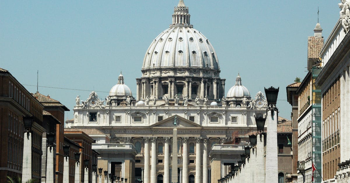 Transit Visa requirement for Rome [duplicate] - Landscape Photography of St. Peter's Basilica