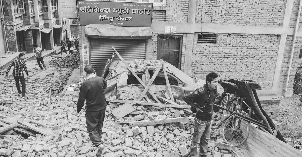 Transiting in Kathmandu in aftermath of earthquake - The Wreckage After the Earthquake in Bhaktapur Durbar Square