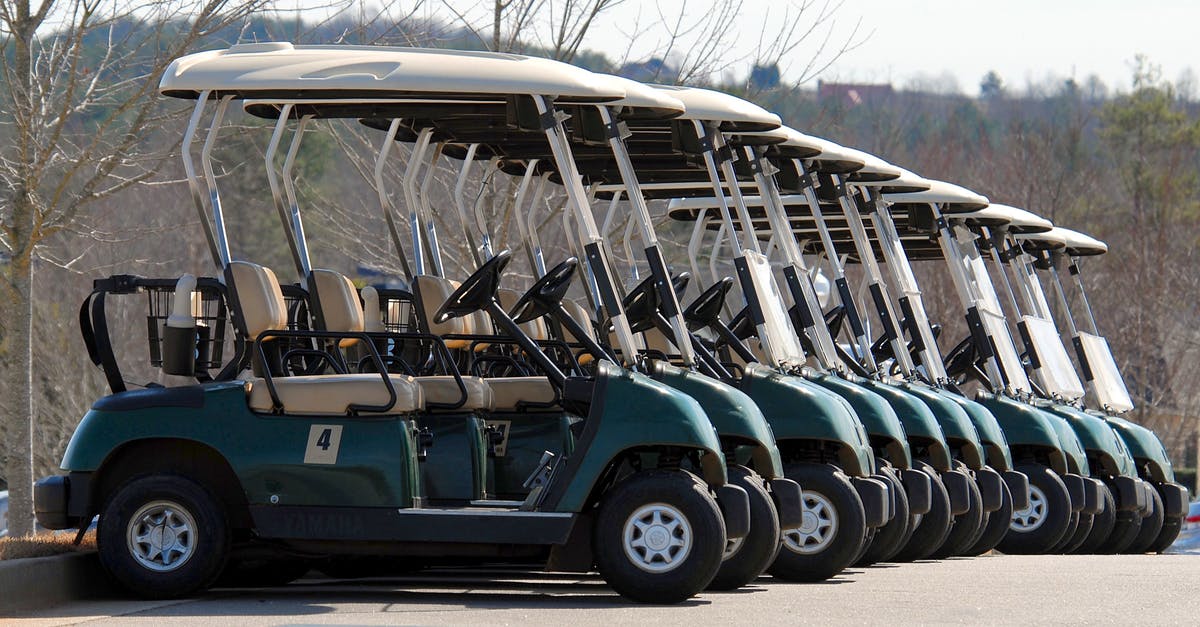 Transporting Golf club shafts - Blue-and-white Golf Carts