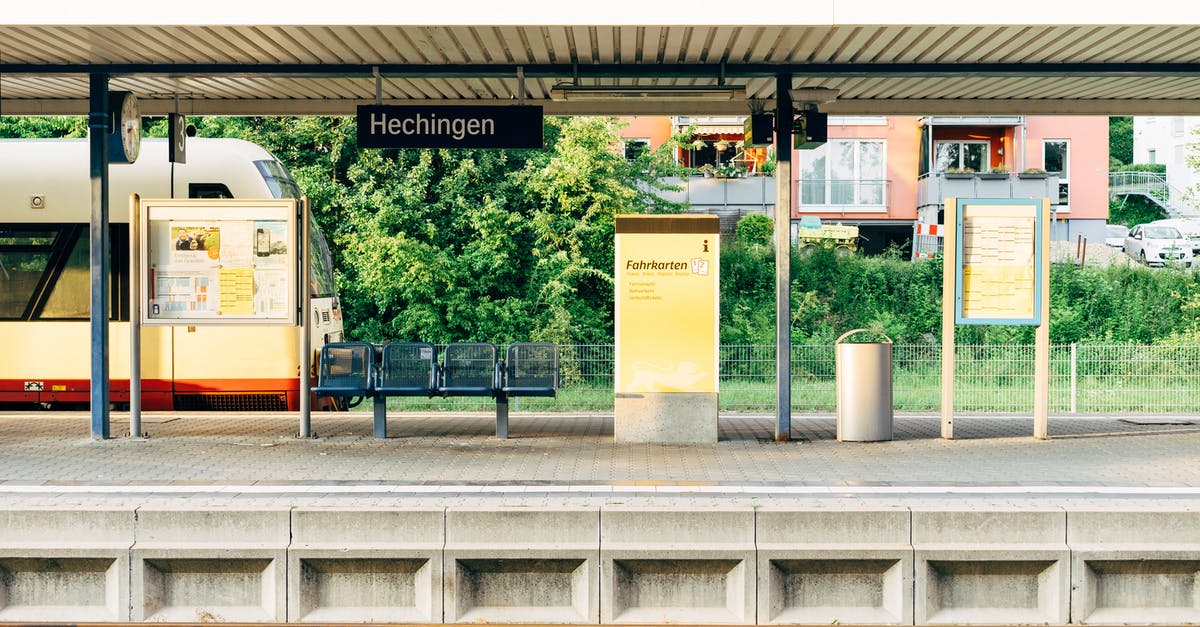 Travel between Germany and Poland by train - Photo of Empty Train Station